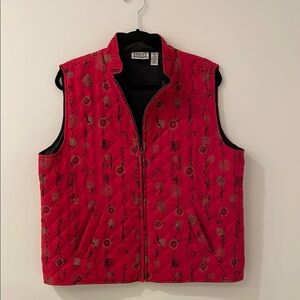 Chico's Red and Black Jackets & Coats